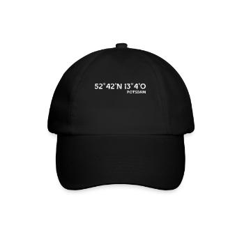 Potsdam Coordinates Souvenir Gift - Baseball Cap - black/black - Front
