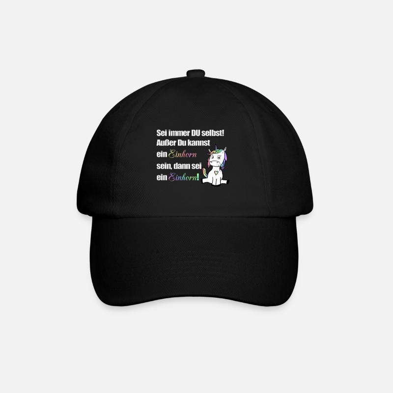 Sei immer du selbst - Baseballkappe - Schwarz/Schwarz