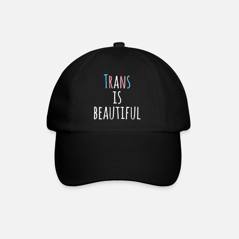 Trans is beautiful - LGBT Transgender CSD Trans - Baseballkappe - Schwarz/Schwarz