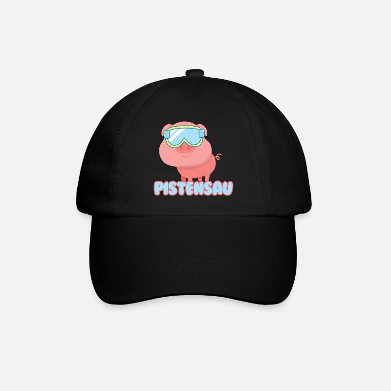 PISTENSAU - Baseballkappe - Schwarz/Schwarz