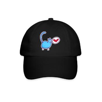 les chats aiment - Casquette classique - noir/noir - Devant