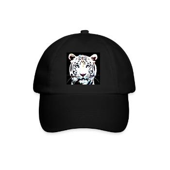 Tigre blanc - Casquette classique - noir/noir - Devant