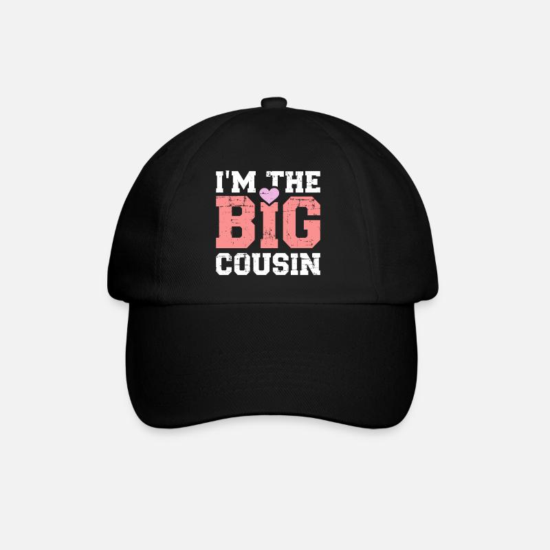 Cousine - Baseballkappe - Schwarz/Schwarz