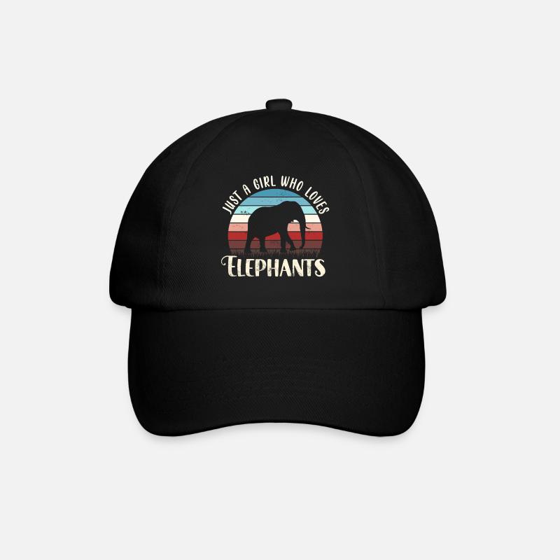 Eléphant éléphant - Casquette classique - noir/noir