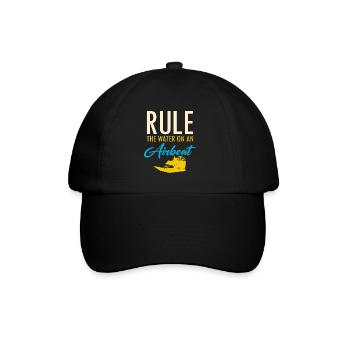 Airboat Fanboat Airboating Planeboat Bateau de marais - Casquette classique - noir/noir - Devant