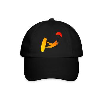 Women Kite Kite Kitesurfer Kitesurfing Men - Baseball Cap - black/black - Front