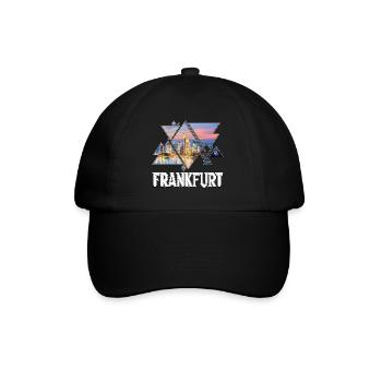 Frankfurt Germany City Skyline Home Love - Baseball Cap - black/black - Front