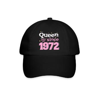 Reine Depuis 1972 Femme 50 Ans Anniversaire - Casquette classique - noir/noir - Devant
