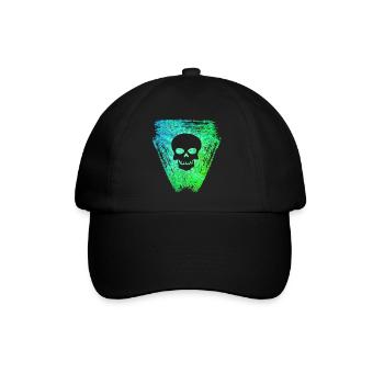 Skull 2 E 5 - Baseball Cap - black/black - Front