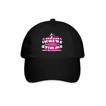 Innere Stimme - Baseballkappe - Schwarz/Schwarz - Vorne