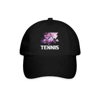 Tennis Player Tennis Player Vintage Retro - Baseball Cap - black/black - Front