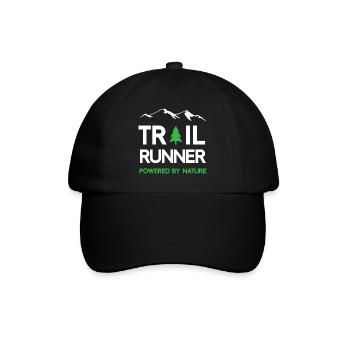 Trail Runner - Powered by Nature - Baseball Cap - black/black - Front