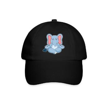 Elephant Yoga Fitness Meditation - Baseball Cap - black/black - Front