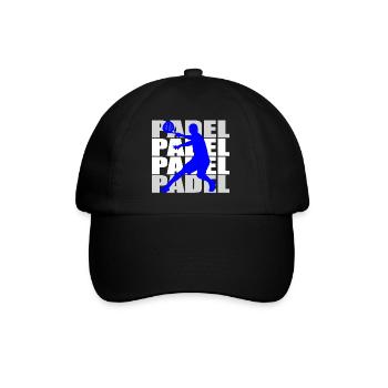 Padel - Baseballkappe - Schwarz/Schwarz - Vorne