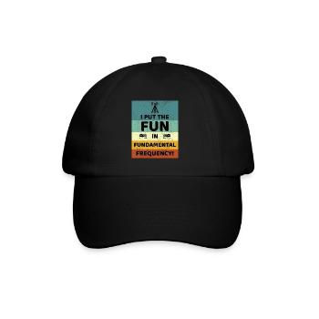 Fun with the Fundamental Frequency Ham Radio - Baseball Cap - black/black - Front