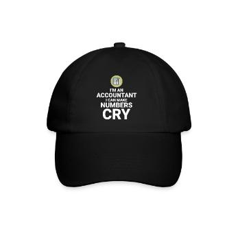 Comptable Comptabilité Tenue de livres Finance Drôle - Casquette classique - noir/noir - Devant