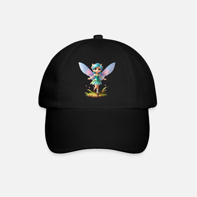 Fée 3D - Casquette classique - noir/noir
