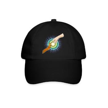Dog's Paw, Human Hand - Baseball Cap - black/black - Front