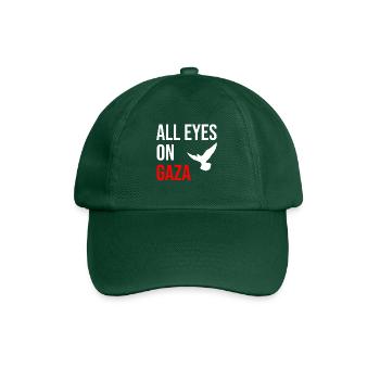ALL EYES ON GAZA - Baseball Cap - bottle green - Front