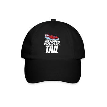 Rooster Tail Rumble: Wasserflugzeug-Rennspaß - Baseballkappe - Schwarz/Schwarz - Vorne
