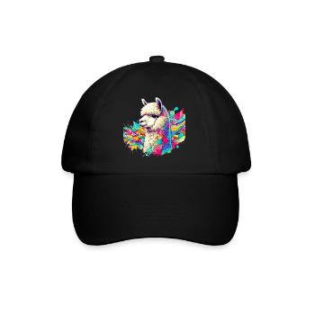 Alpaka - Baseballkappe - Schwarz/Schwarz - Vorne