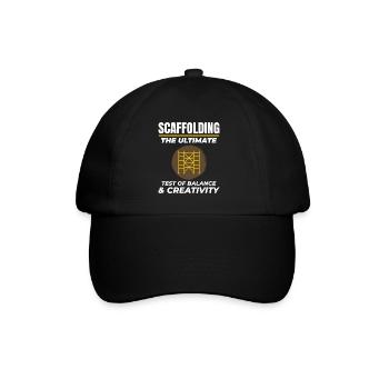 Scaffolder Scaffold Builder Scaffolding Platform - Baseball Cap - black/black - Front