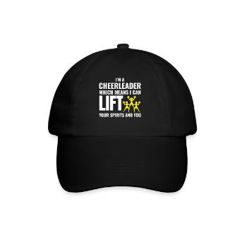 Cheerleader Cheerleading Girl Cheering Cheer Squad - Casquette classique - noir/noir - Devant