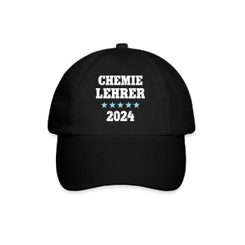 Chemie Lehrer Studium Chemielehrer 2024 Lehramt - Baseballkappe - Schwarz/Schwarz - Vorne