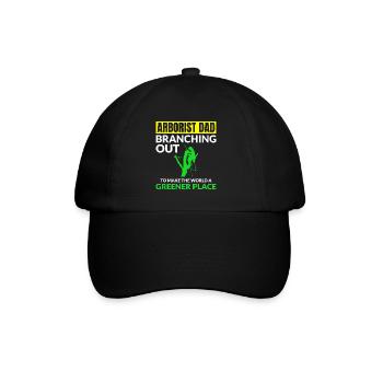 Baumpfleger Baumchirurg Kletterer Klettertrimmer - Baseballkappe - Schwarz/Schwarz - Vorne