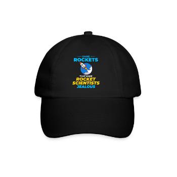 Aerospace Engineer Astronautical Rocket Scientist - Baseball Cap - black/black - Front
