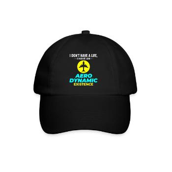 Aerospace Engineer Flight Mechanics Plane Airplane - Baseball Cap - black/black - Front