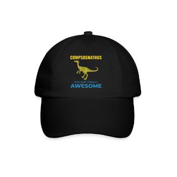 Therizinosaurus Dinosaur Dino Paleontologist - Baseball Cap - black/black - Front