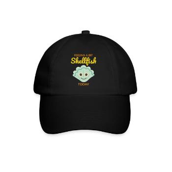 Jakobsmuscheln Sammler Strandräuber Schalentiere - Baseballkappe - Schwarz/Schwarz - Vorne