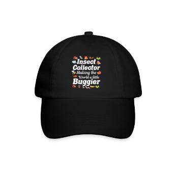 Insect Collector Entomology Entomologist Bug Lover - Baseball Cap - black/black - Front