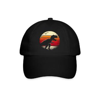 Dinosaur T-Rex Retro Vintage Dinosaur Lovers Gift - Casquette classique - noir/noir - Devant