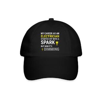 Electrician Humor Electrical Technician Engineer - Baseball Cap - black/black - Front