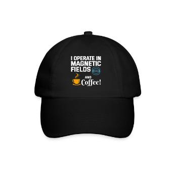 Electrician Humor Electrical Technician Coffee - Baseball Cap - black/black - Front