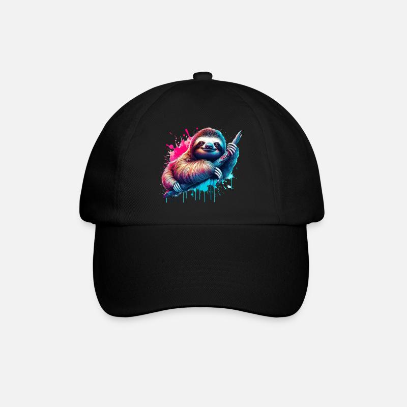 Sloth - Baseball Cap - black/black