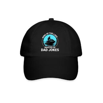 King of the Lake, Master of Dad Jokes Jet Skiing - Baseball Cap - black/black - Front