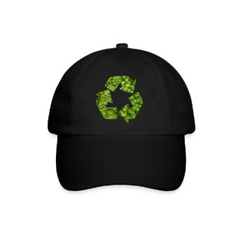 Recycle Environmental Protection Nature Forest Recycling - Baseball Cap - black/black - Front