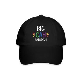 LGBTQ Pride Month - Big Gay Energy - Baseball Cap - black/black - Front