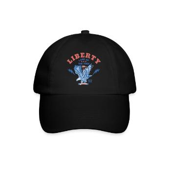 Terre de la Liberté de l’Aigle Patriotique Libre États-Unis - Casquette classique - noir/noir - Devant