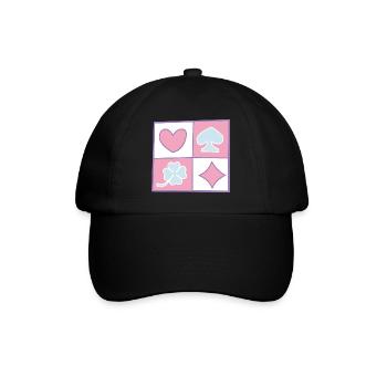 Checkerboard von helfspawn - Baseballkappe - Schwarz/Schwarz - Vorne