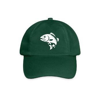 Zander and perch - Baseball Cap - bottle green - Front
