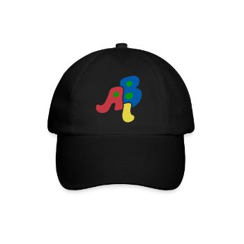 Abi - Abitur - Geschenk - Baseballkappe - Schwarz/Schwarz - Vorne