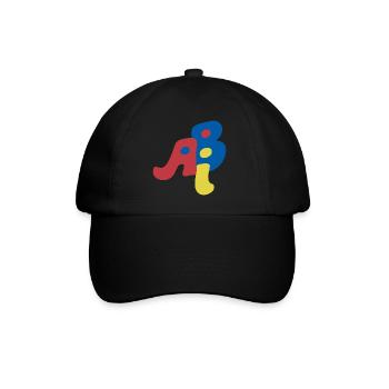 Abi - Abitur - Geschenk - Baseballkappe - Schwarz/Schwarz - Vorne