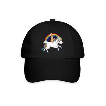 Chihuahua Unicorn Ride - Baseball Cap - black/black - Front