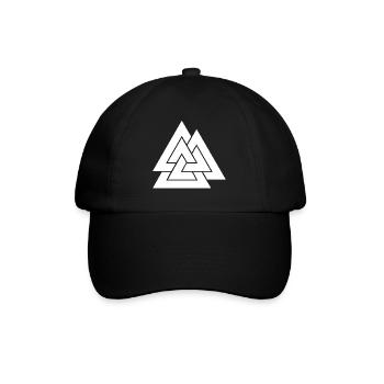 Geometric triangular nesting - Baseball Cap - black/black - Front