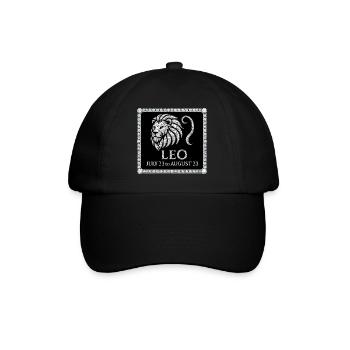 Zodiac sign Leo - Baseball Cap - black/black - Front