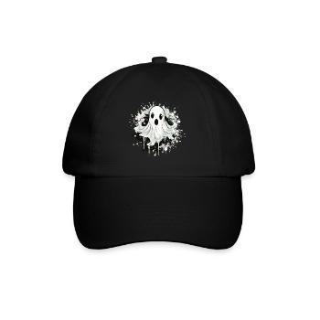 Motif d’éclaboussures fantômes - Casquette classique - noir/noir - Devant